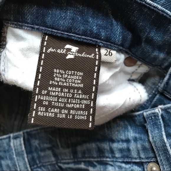 7 FOR ALL MANKIND Roxanne Straight Jeans Denim - Picture 7 of 8